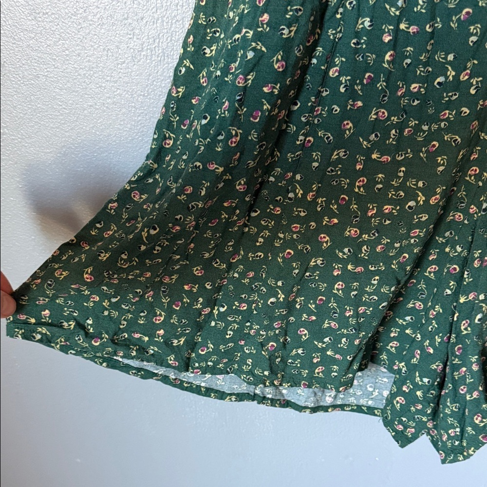 Honors Women’s Cottagecore Floral Ditsy Buttondown Midi Romper Small - Picture 4 of 9